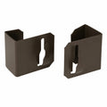 Fensterhaken in Braun für Gardinenstangen 20-23mm, 2er Set
