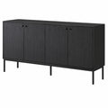 Massivholz Sideboard 180cm für Wohnzimmer & Esszimmer, Vielseitiger Aufbewahrungsschrank für Küche & Hotel