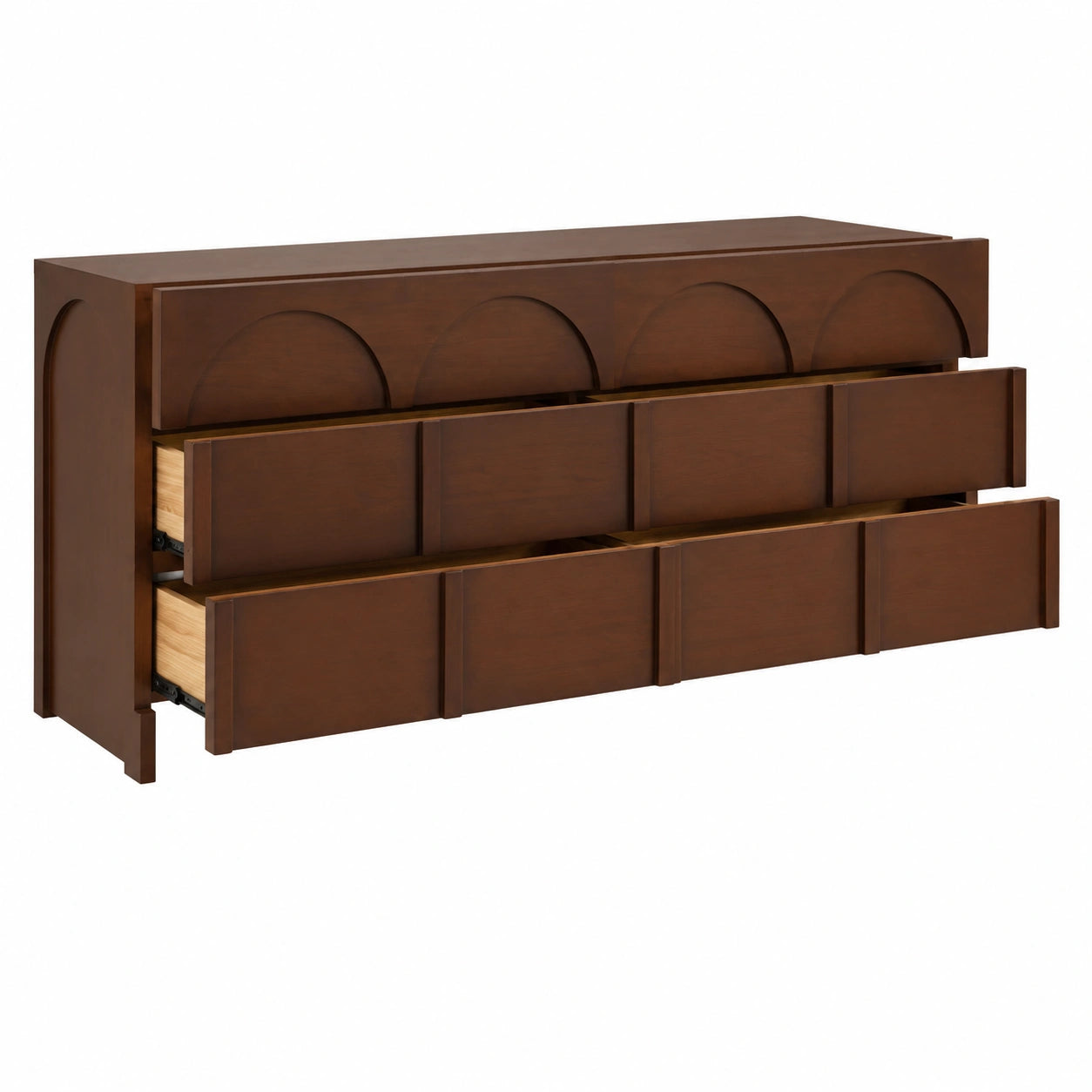 Retro Sideboard aus Massivholz, 180 cm - Aufbewahrungsschrank für Küche & Esszimmer