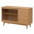 Skandinavisches Sideboard im japanischen Stil - Vielseitiger Aufbewahrungsschrank für Wohnzimmer und Küche