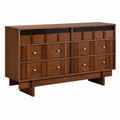 Massivholz Sideboard mit Schubladen für Schlafzimmer und Küche, 160x40x85cm