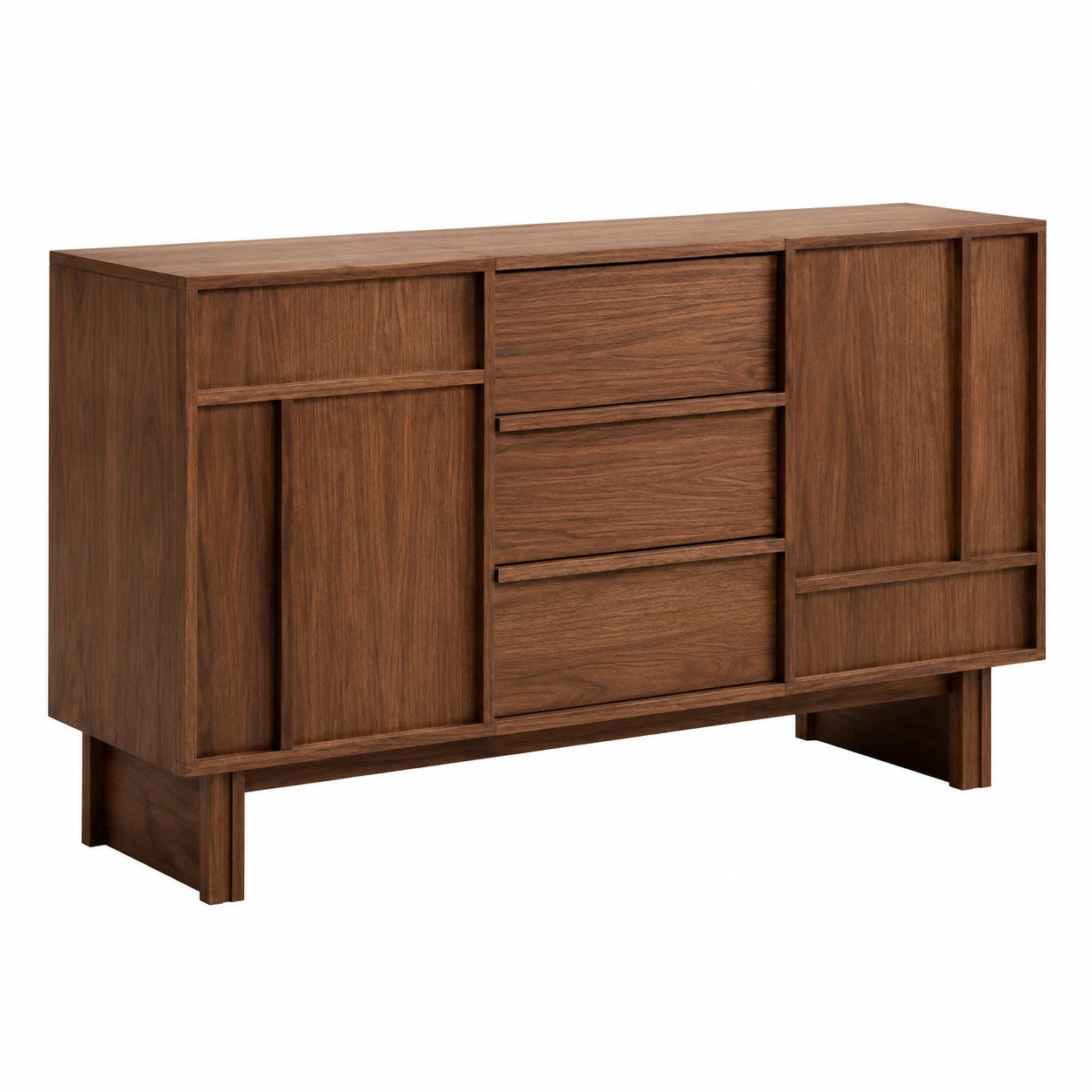 Elegantes Sideboard aus Massivholz mit vielseitigem Stauraum