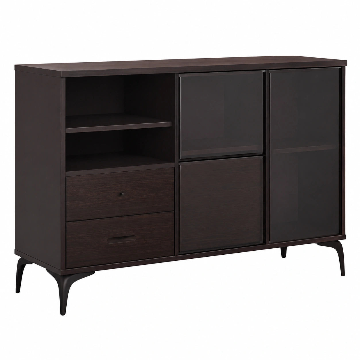 Massivholz-Sideboard für Wohnzimmer, vielseitiger Aufbewahrungsschrank