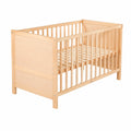 Roba Multifunktions-Kinderbett 70x140 cm, natur, höhenverstellbar, umbaubar zum Juniorbett