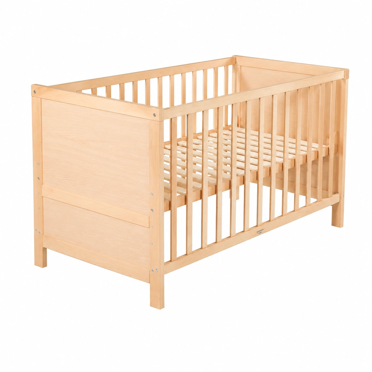 Roba Multifunktions-Kinderbett 70x140 cm, natur, höhenverstellbar, umbaubar zum Juniorbett