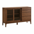 Modernes Sideboard aus Nussbaumholz, ideal für Flur, Küche und Esszimmer, 150x40x90cm