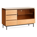 Esstisch und Sideboard Set aus Massivholz mit Schubladen, Kirsche, für Wohnzimmer und Flur