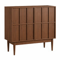 Massivholz Sideboard 80x43x85cm - Freistehender Schrank für Wohnzimmer, Flur und Küche