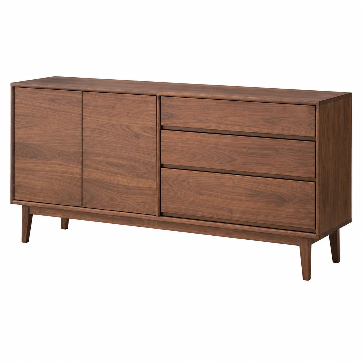 Elegantes Sideboard aus Schwarznussbaumholz für Wohnzimmer und Esszimmer