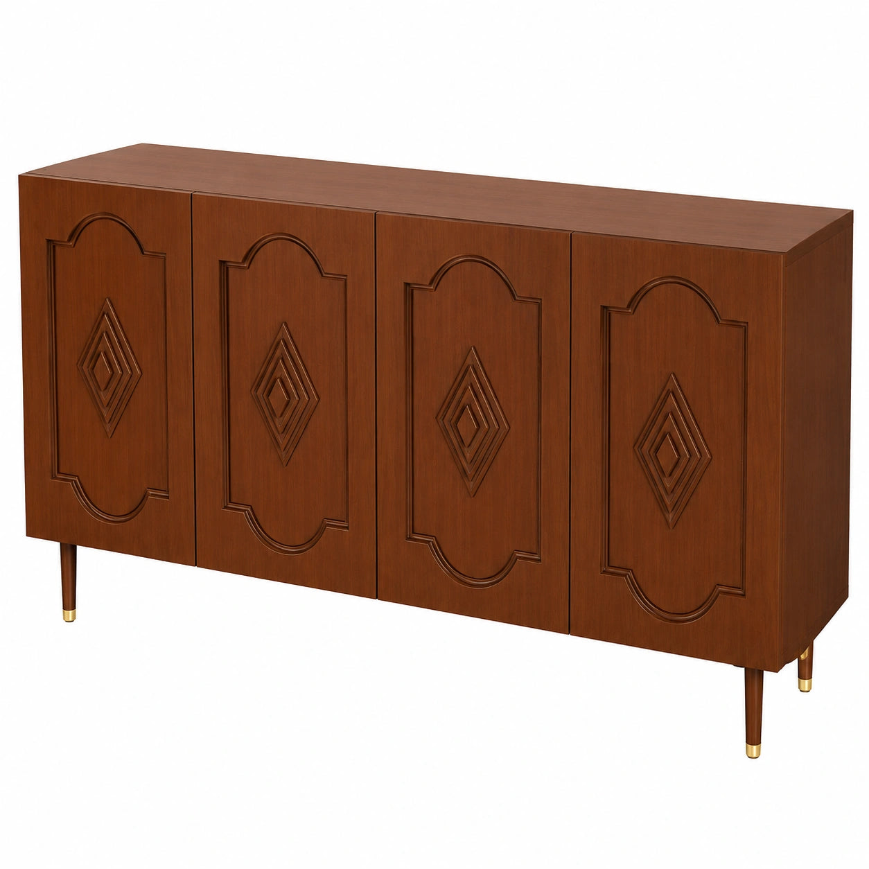 Vintage Sideboard aus Holz, 160cm, ideal für Wohnzimmer und Esszimmer