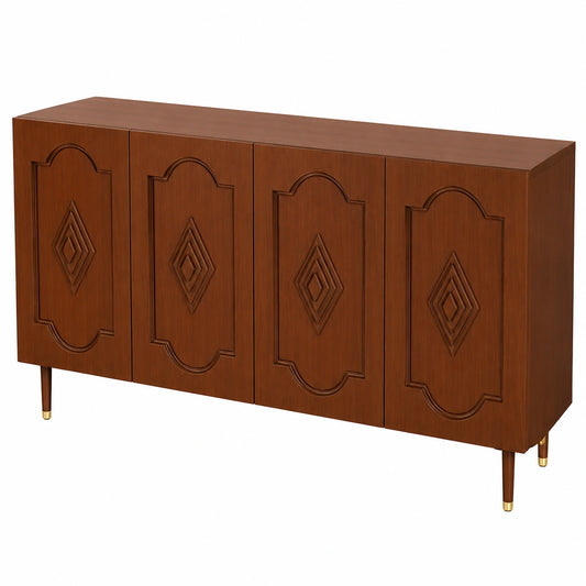 Vintage Sideboard aus Holz, 160cm, ideal für Wohnzimmer und Esszimmer