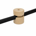 LaMorell Wand- und Deckenhalter aus Holz für Textilkabel - 5er Set, Hergestellt in Italien