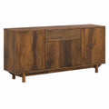 Massivholz-Sideboard Antik Stil 180x38x78cm für Flur, Aufbewahrung und Buffet