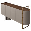 Moderner Sideboard aus Schwarznuss für Esszimmer und Wohnzimmer, 180x40x90cm