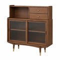 Modernes Sideboard aus Schwarznussbaumholz für Wohnzimmer oder Esszimmer