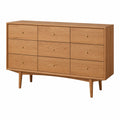 Massives Eichen-Sideboard mit Schubladen, 160x40x85 cm, vielseitiger Eingangstisch und Schlafzimmerschrank