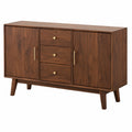 Moderner Nussbaum-Sideboard 140x40x85 cm mit Stauraum