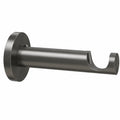 Vorhanghalterung 20 mm aus Edelstahloptik, 75 mm Wandabstand, Einspurig, Metall