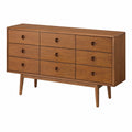 AOTPA Massivholz Sideboard für Küche und Wohnzimmer, Retro Design, ideal für kleine Wohnungen, vielseitiger Verandaständer, Dekoration und Lagerschrank (180x43x80cm)