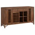 Massivholz-Sideboard im chinesischen Design für Wohnzimmer und Schlafzimmer, Ulmen-Schränkchen 160x38x88cm
