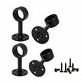 Edelstahl Vorhangstangenhalter zur Wandmontage, 25 mm, Set aus 4, ideal für Bad und Schrank