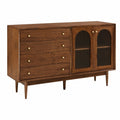 Retro Sideboard aus Walnussholz, 160x40x90cm, Moderner Eingangsbereichstisch
