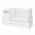 Lorelli Kinderbett Trend Plus 70x160cm mit Schreibtisch und Kommode, Weiß